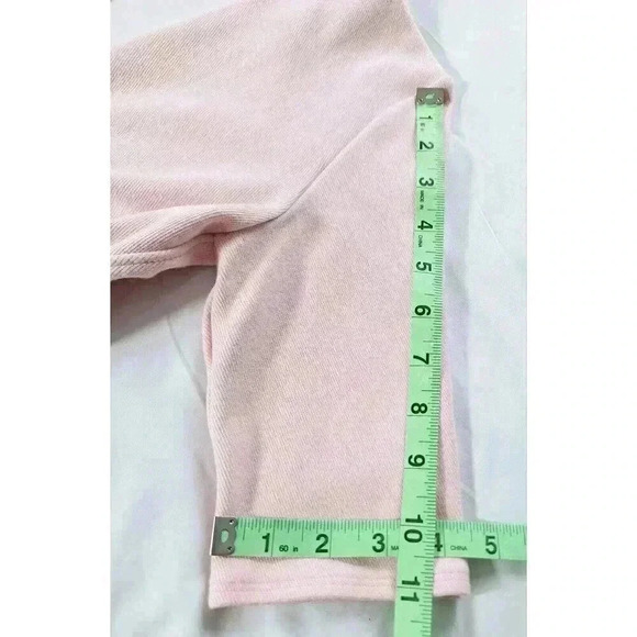 Helmut Lang Pink Bodycon Dress Back Shoulder Cut Outs Stretch Knit Sz Medium - Picture 8 of 9